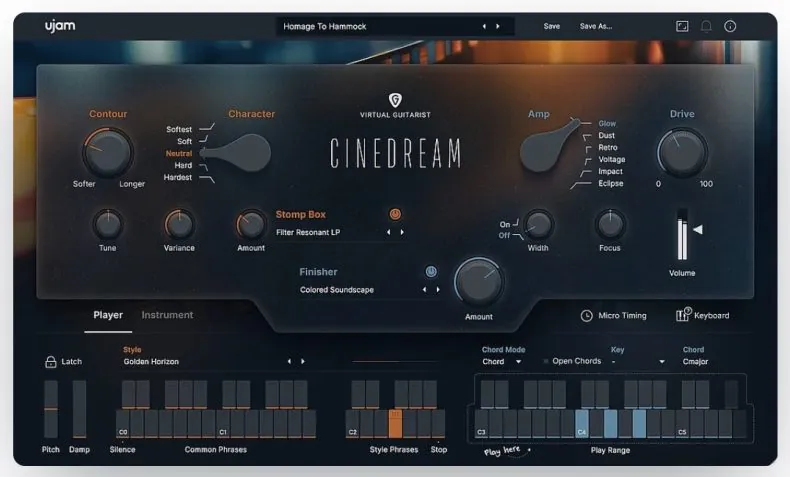 uJAM Virtual Guitarist CINEDREAM v1.0.0 MacOS-Soundhoard